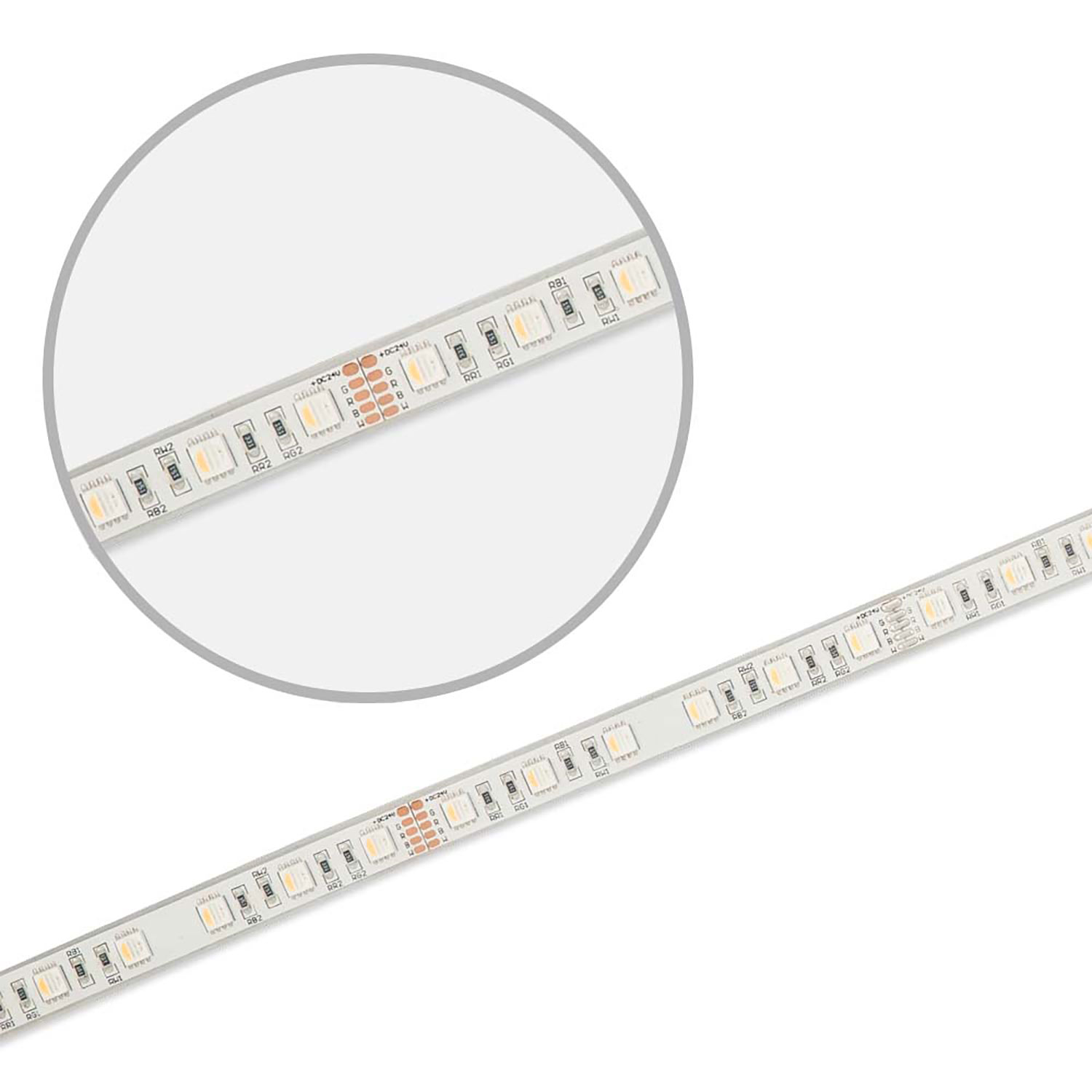 ISOLED LED AQUA RGB+WW Flexband 24V DC 19W IP68 4in1 chip 5m Rolle 60 LED/m