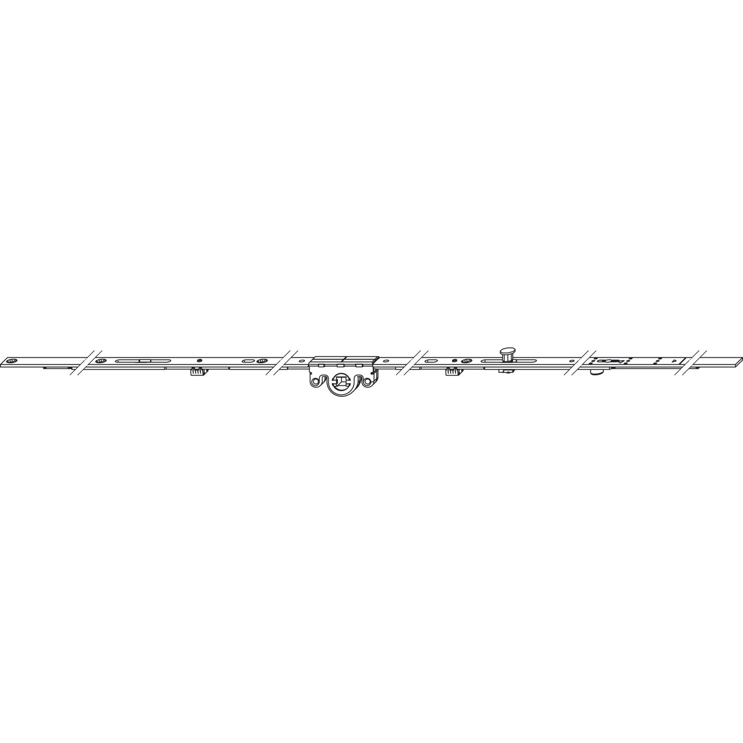 Winkhaus WINKHAUS Getriebe konstant GAK.1100-1, DM 15,5 mm, FFH 850-1100 mm, silber