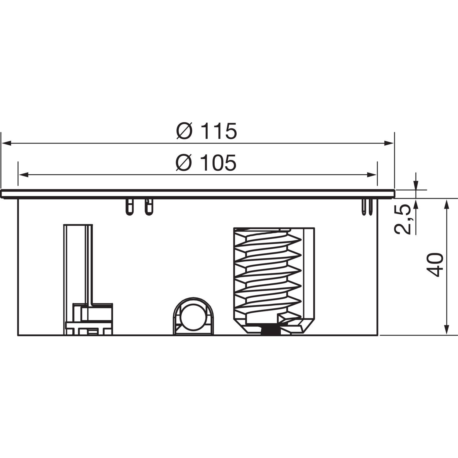 BACHMANN Einbausteckdose TWIST , 1 Stk. Schukosteckdose, + USB-Charger, weiß matt