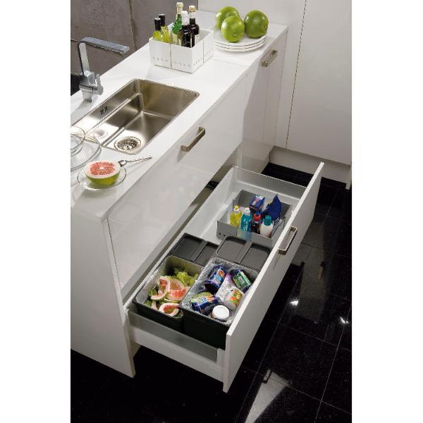 ninka eins2vier Set Korpusbreite 900/Seitenwand 16mm Dunkelgrau