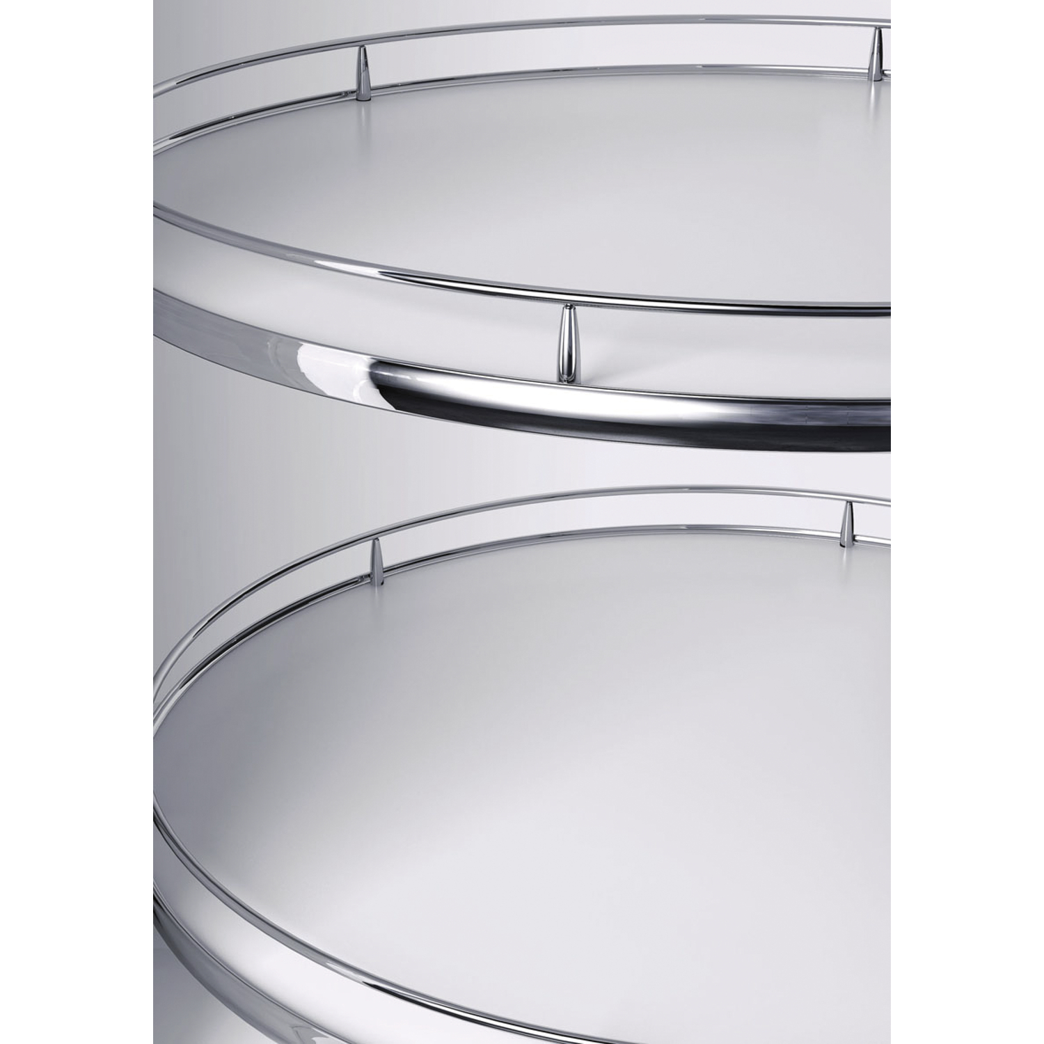 Vauth-Sagel VS COR Wheel Pro Eckschrank-Drehboden 3/4-Kreis KB 900 mm Premea Weiß/chrom