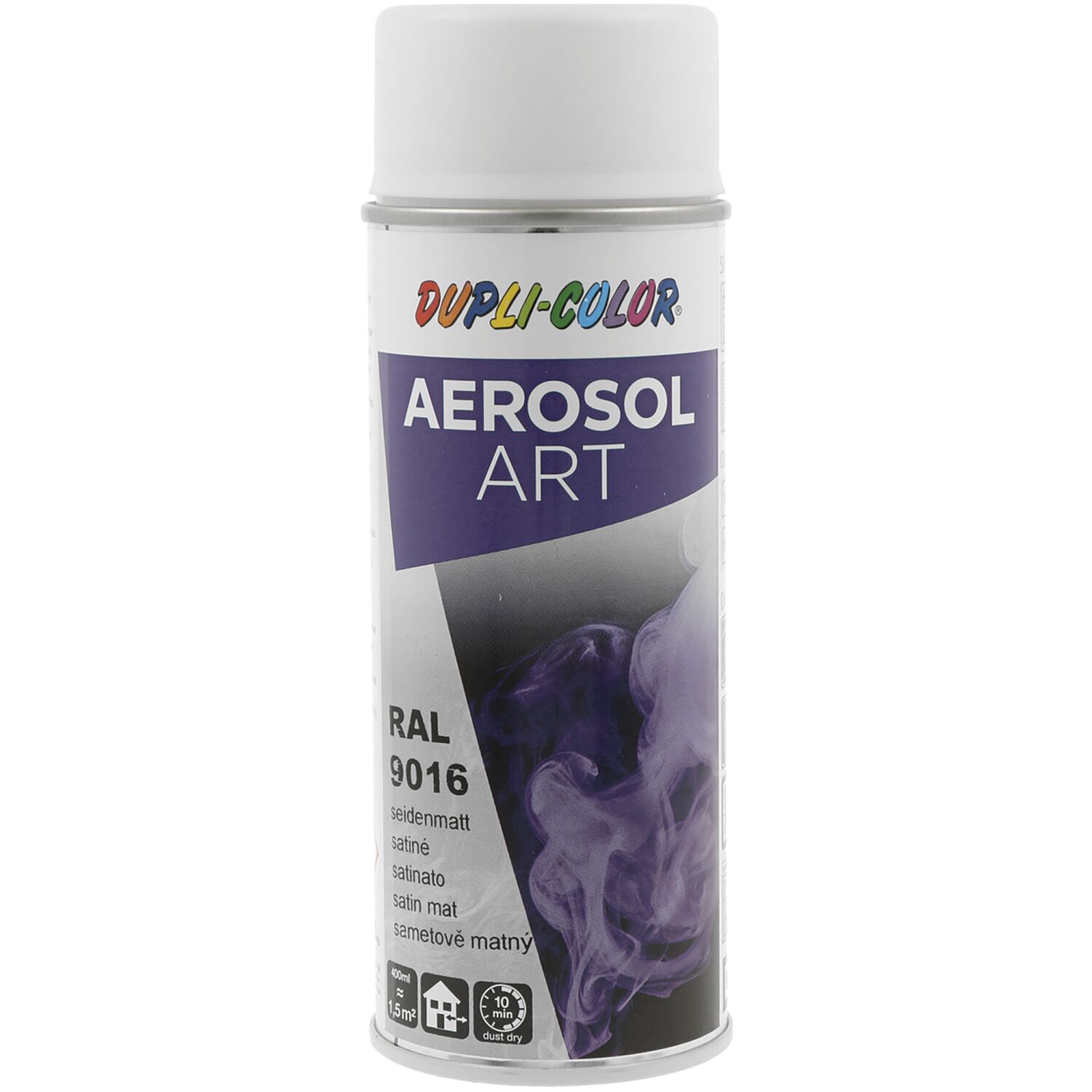 Dupli-Color Lackspray Aerosol Art 400ml verkehrsweiß seidenmatt / RAL 9016