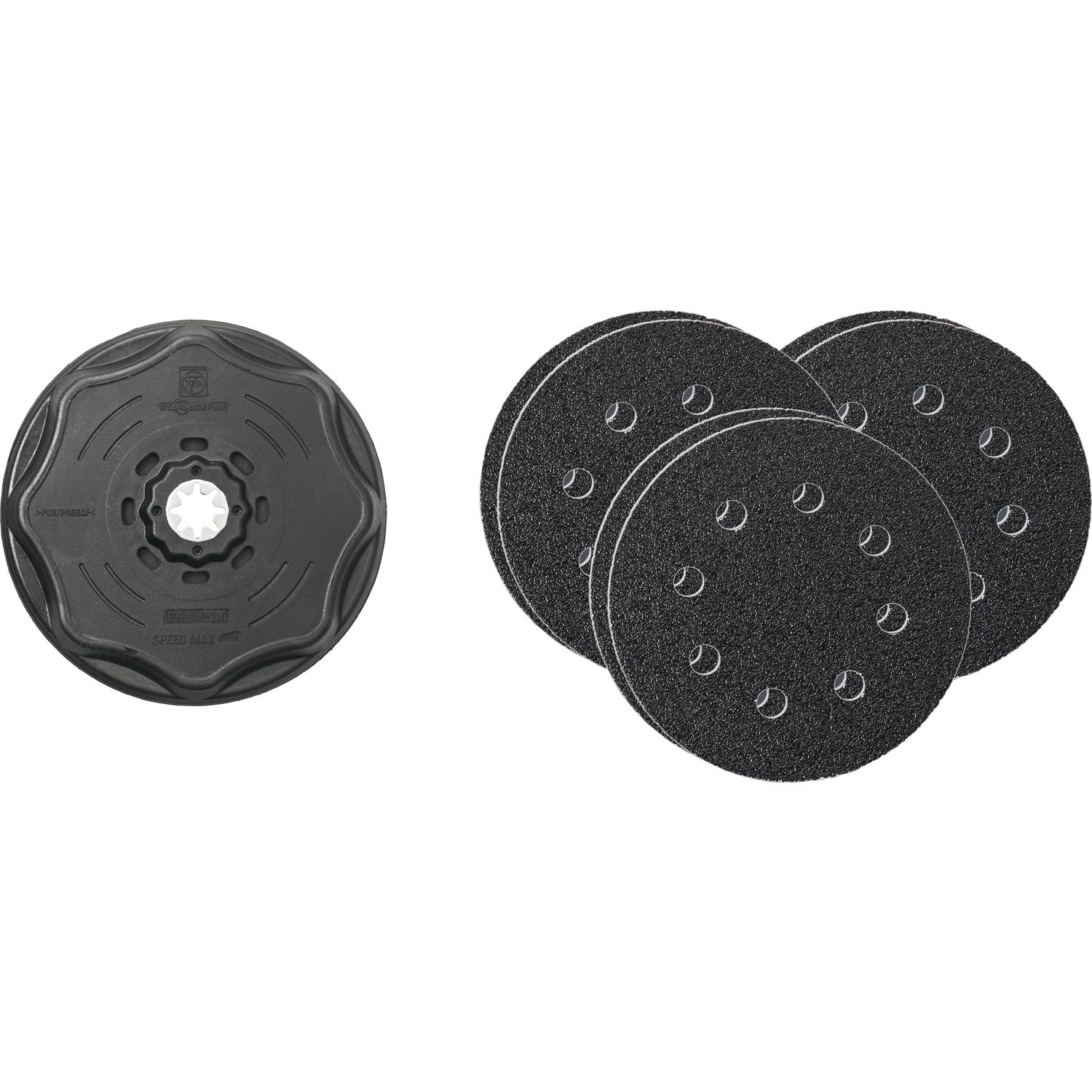Fein Schleifteller-Set ø 115 mm gelocht Starlock Plus 6 Schleifblätter