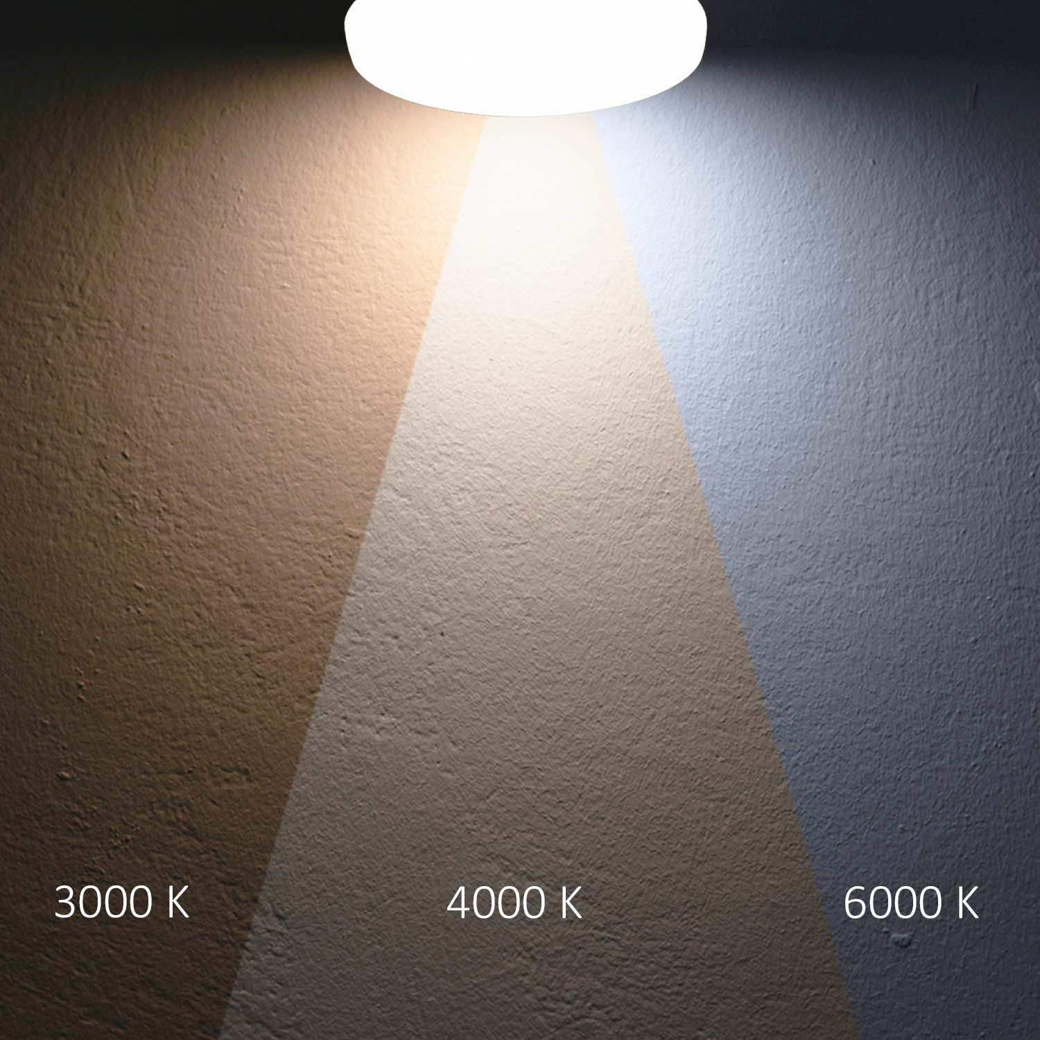 ISOLED LED Deckenleuchte 13|18W weiß rund DN280 IP64 120lm/W ColorSwitch 3000|4000|6000K
