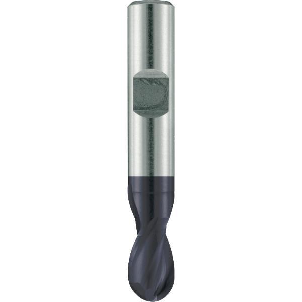 MAYKESTAG Langlochfräser mit Radius HSS-ECo8 ALUNIT 4,0 mm kurz Zweischneider