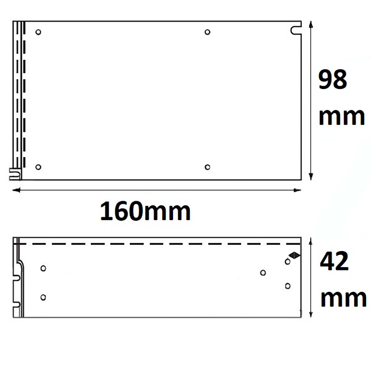ISOLED LED Trafo 24V/DC 0-250W Gitter