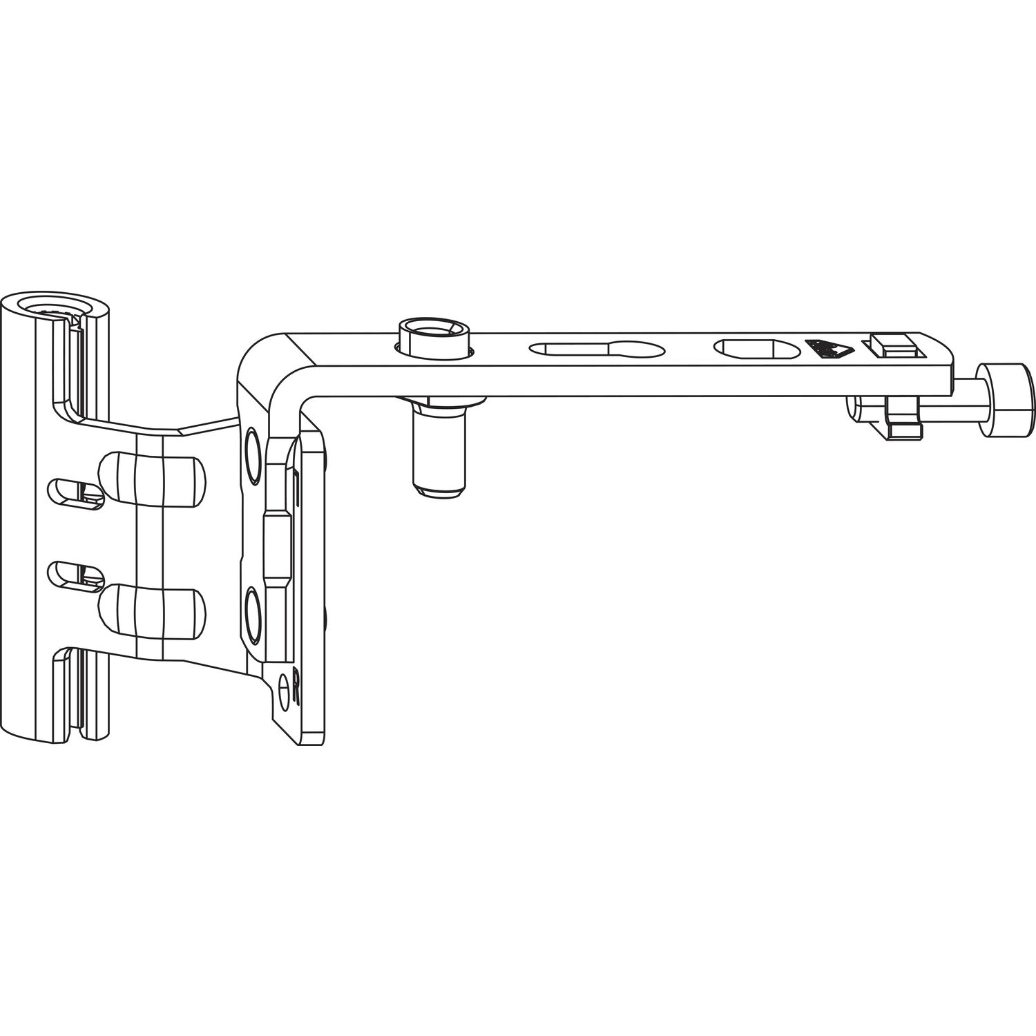 Roto ROTO NX Falzaxerarm T 12/20-13 Holz links silber