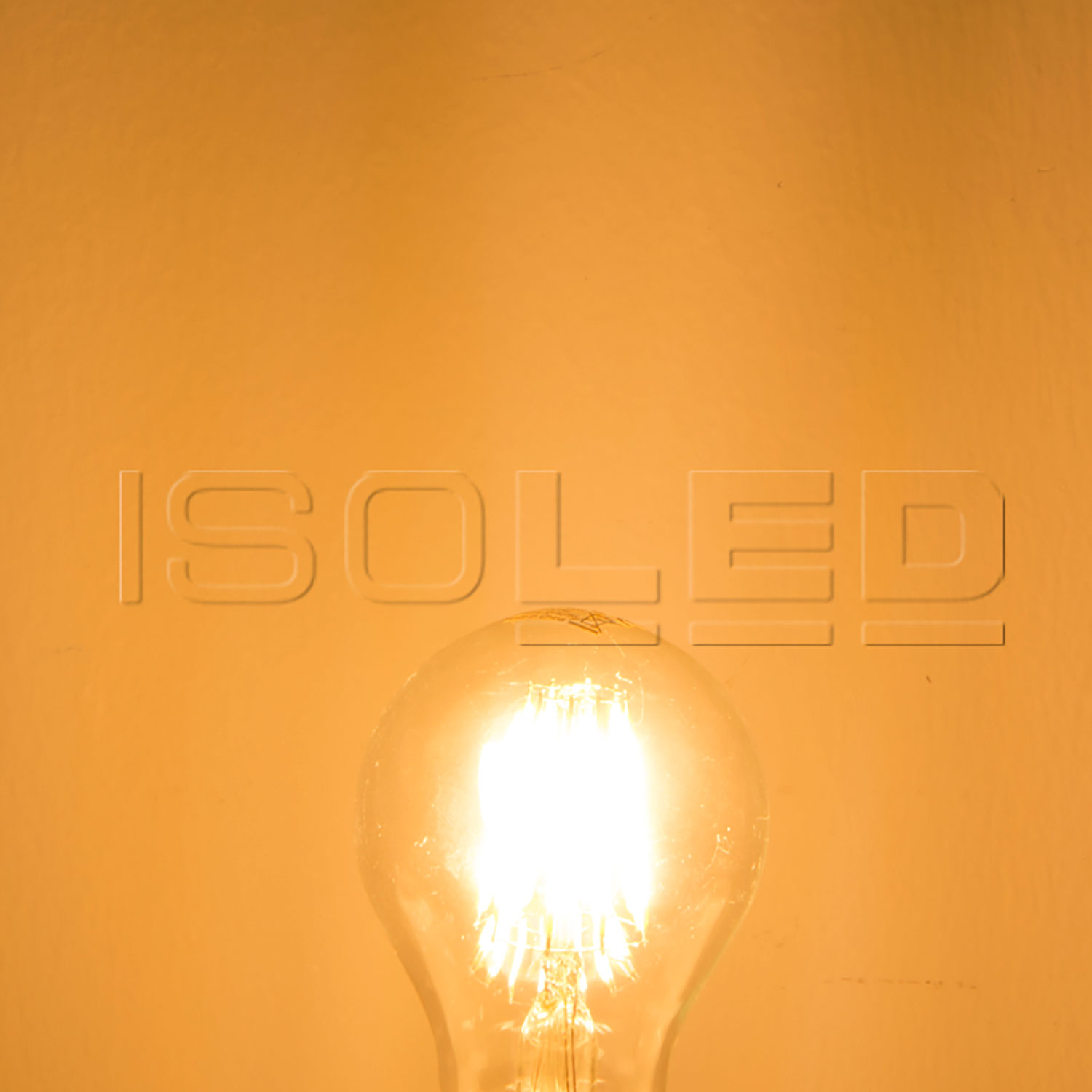 ISOLED E27 LED Birne 8W klar warmweiß dimmbar