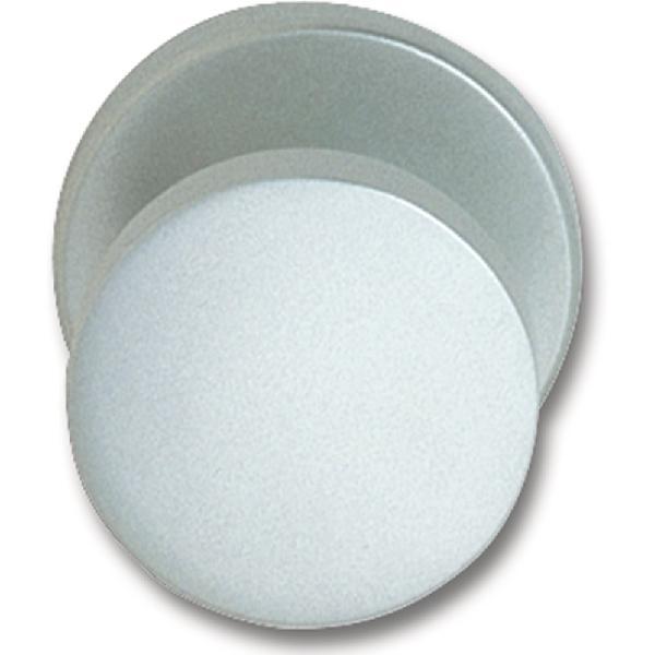 SCH-LINE Türknopf SCH-LINE Flachform - auf Rosette, ø 44 mm fest, silber elox.