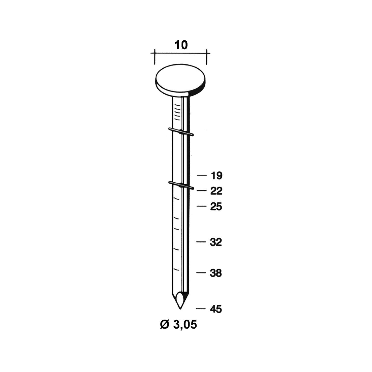 ALSAFIX Dachpappnagelrollen Länge 25 mm Drahtgebunden 16 Grad (7200 Stück) (7.2 TS)