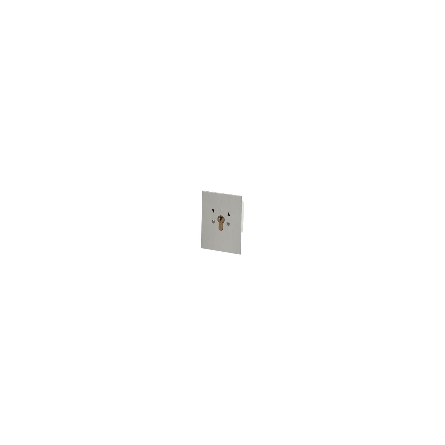 Schlüsselschalter Unterputz 011.1302.10 M.PHZ, 90 x 70 x 52 mm, Aluminium