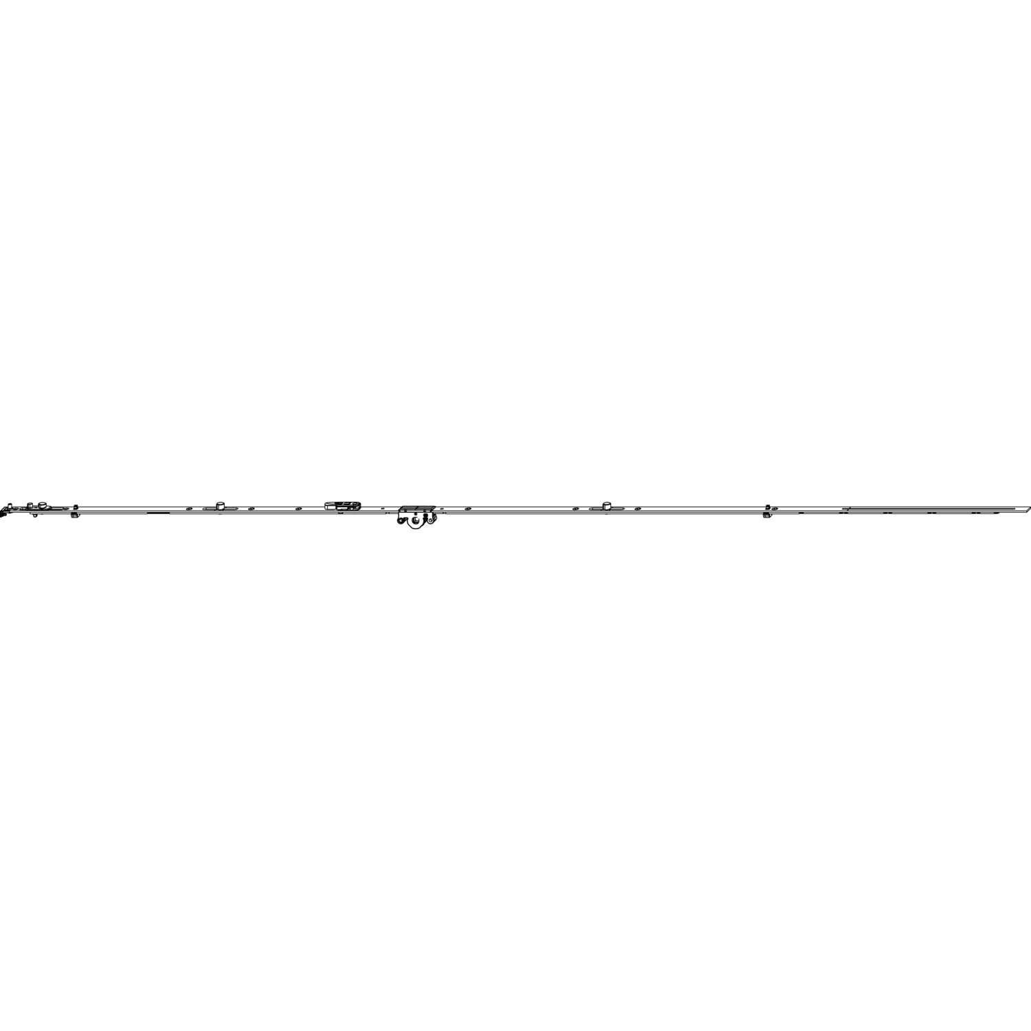 Maco #212124 MACO MM DK-Getriebe fix, Kippschwinge, DM 15mm, 2VZ, FFH 1341-1590 mm (212124)