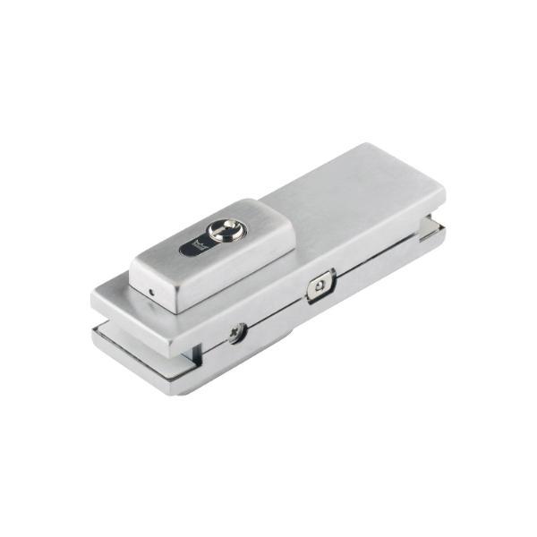DORMA-Glas Mittelschloss US 20 Universal light, PZ, Glas 10 -12 mm, Edelstahl (03.617)