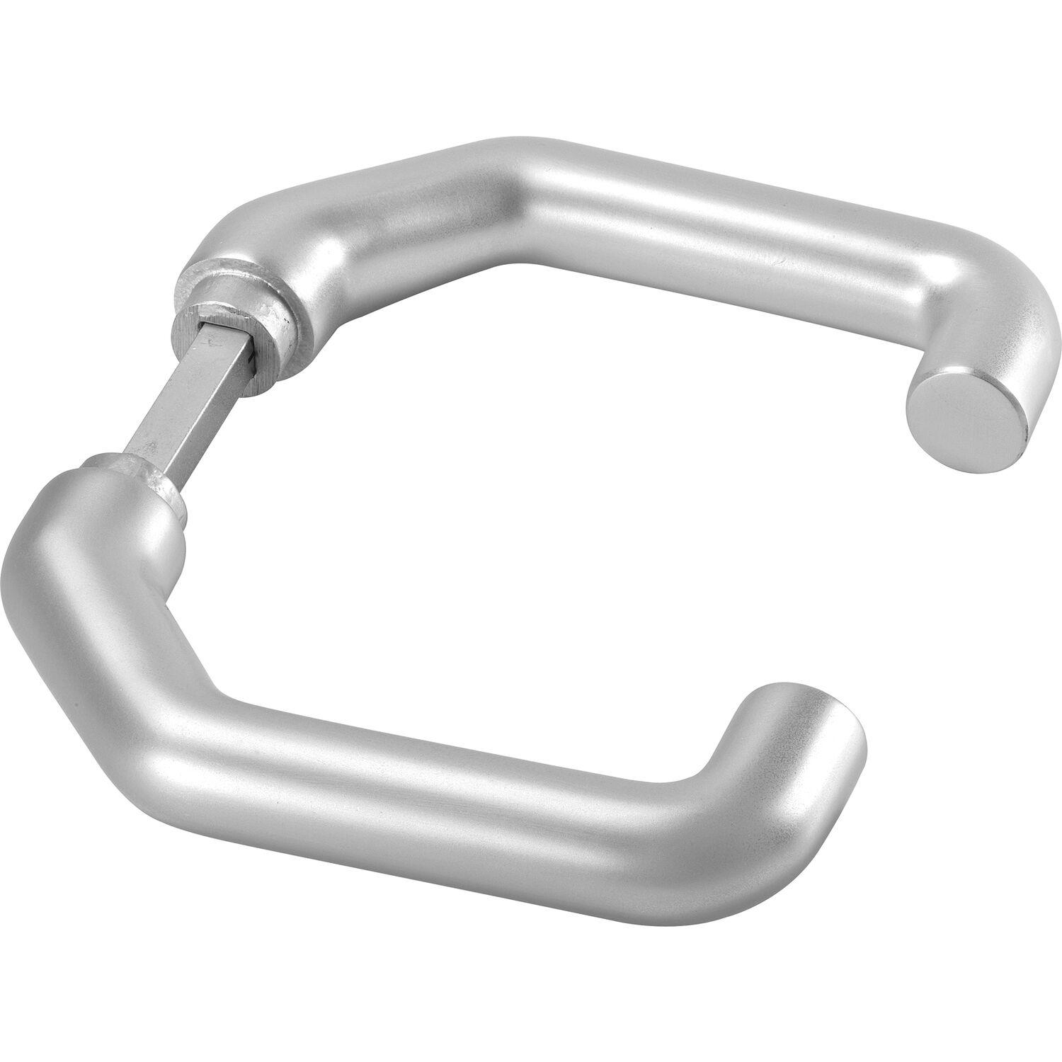 AMF Drückerlochteil 476 U-Form, Ansatz 18 mm, VK 8 mm, Aluminium silber eloxiert AMF Drückerlochteil 476 U-Form, Ansatz 18 mm, VK 8 mm, Aluminium silber eloxiert