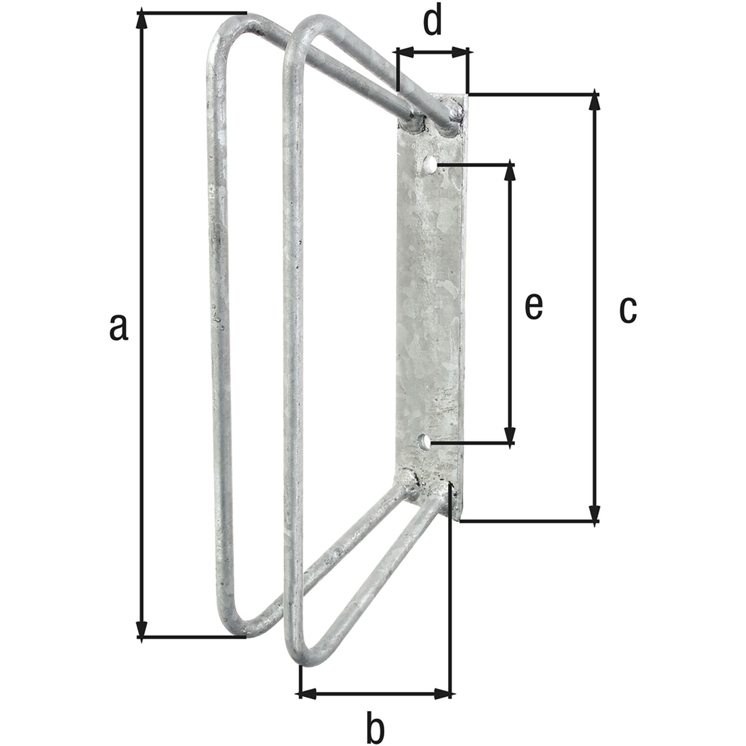 Einzel-Fahrradhalter 90 Grad Radbreite 20 - 42 mm