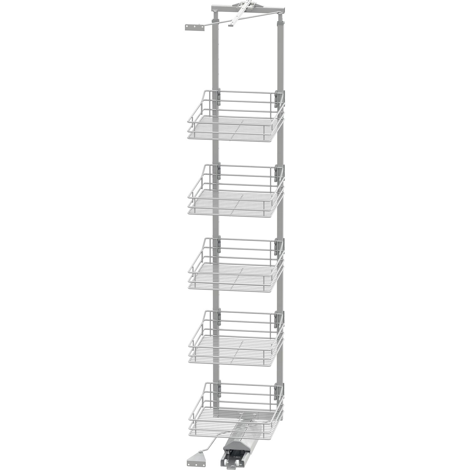Vauth-Sagel VS TAL Gate Hochschrankauszug Set Classic 1900 - 2140 mm KB 450 mm Silber