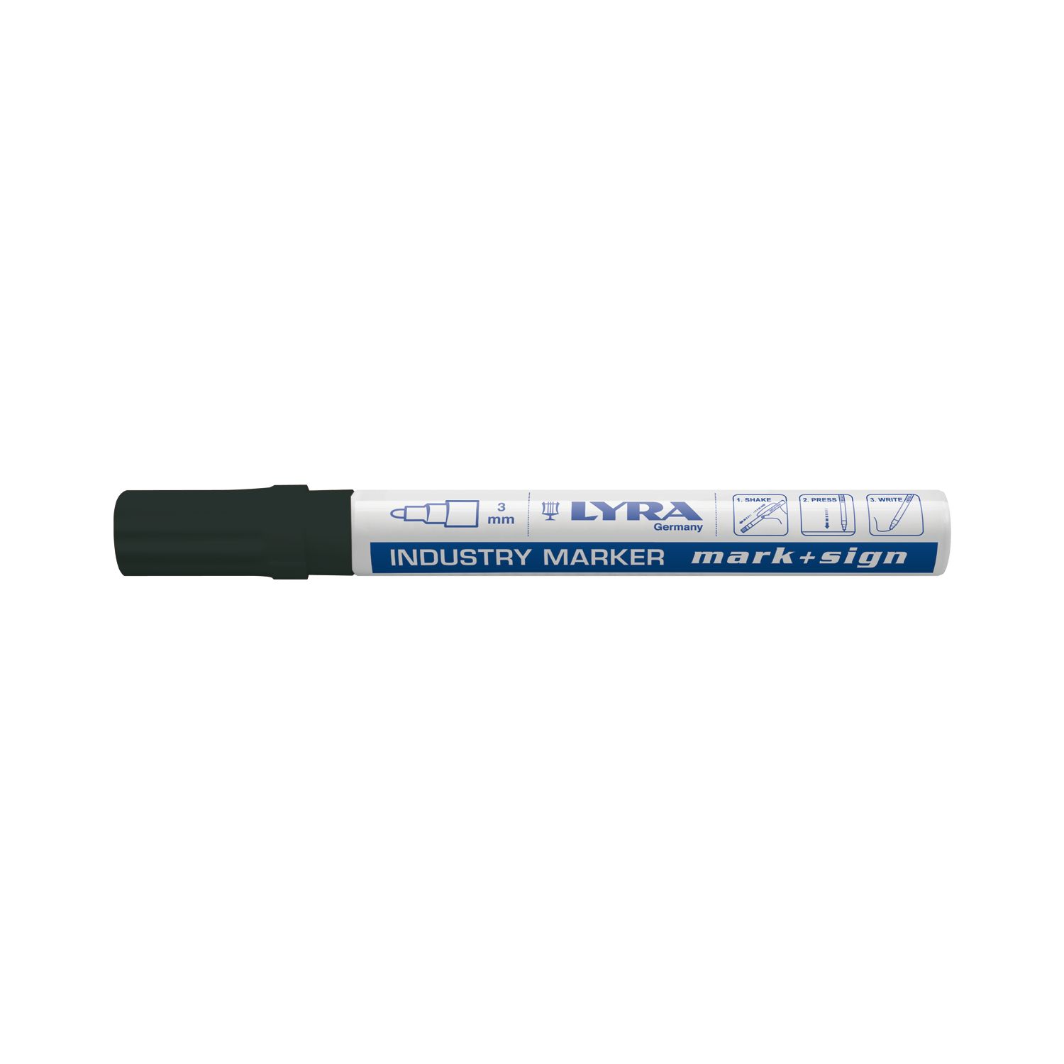 Lyra Lackmalstift 114 Strichbreite 3 mm schwarz