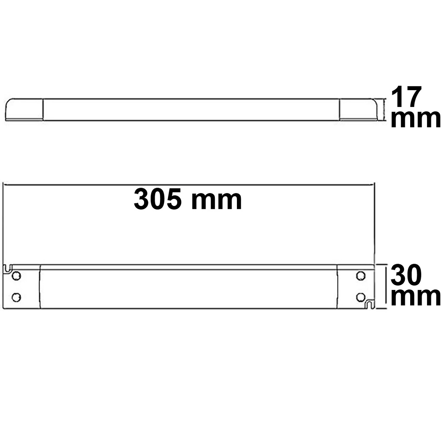 ISOLED LED Trafo 12V/DC 0-60W SELV ultraflach schmal