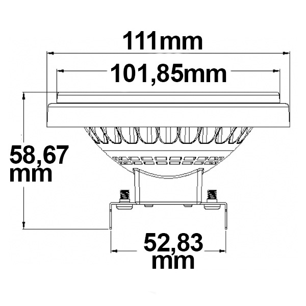 ISOLED AR111 G53 Spot 11W 30° warmweiß