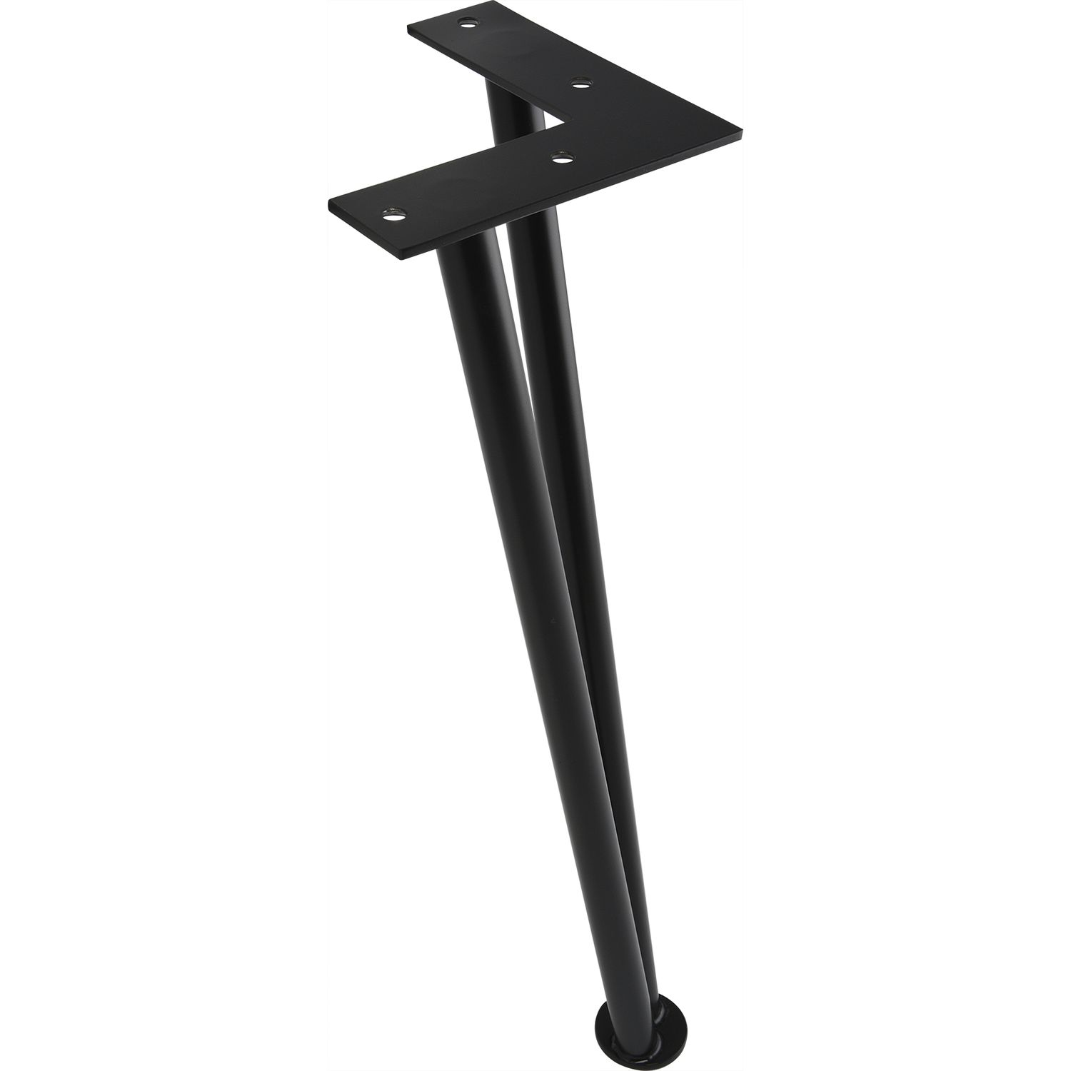 Simausrom Haarnadelfuß 360 mm Stahl schwarz