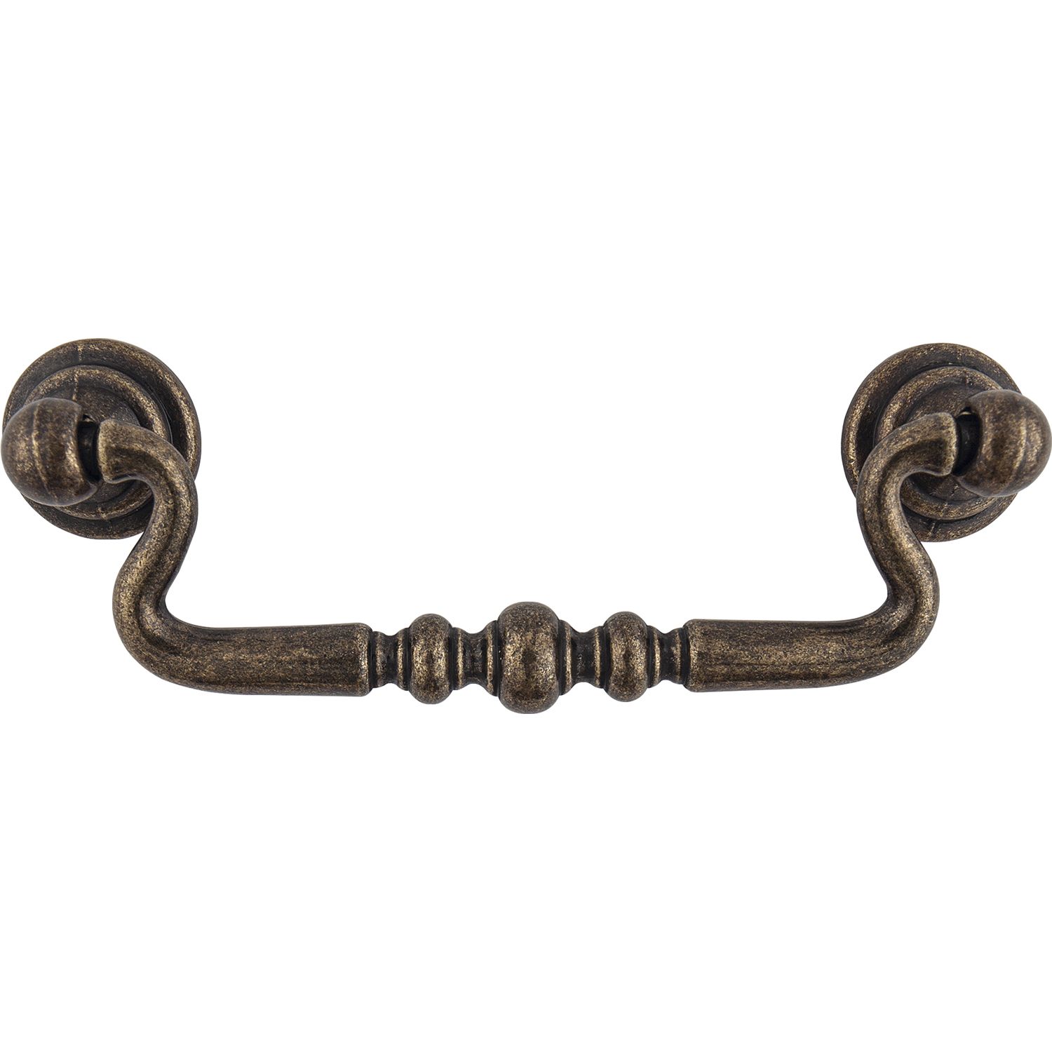 SIRO Hängegriff Flores Lochabstand 96mm Breite 118mm zink altmessing brüniert