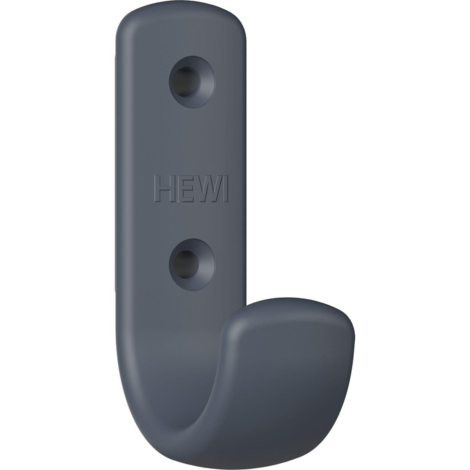 HEWI #477.90B060 92 Mantelhaken Höhe 72mm Polyamid anthrazit matt