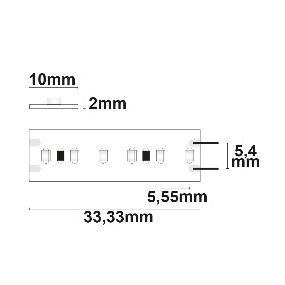 ISOLED LED CRI930 Linear10 Flexband 24V DC 6W IP20 3000K 20m Rolle 180 LED/m