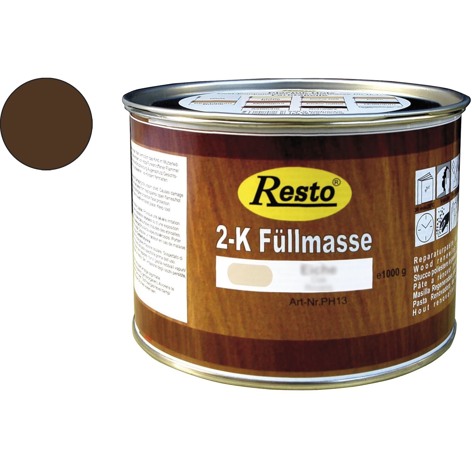 RESTO 2K Füllmasse 500g Asteiche