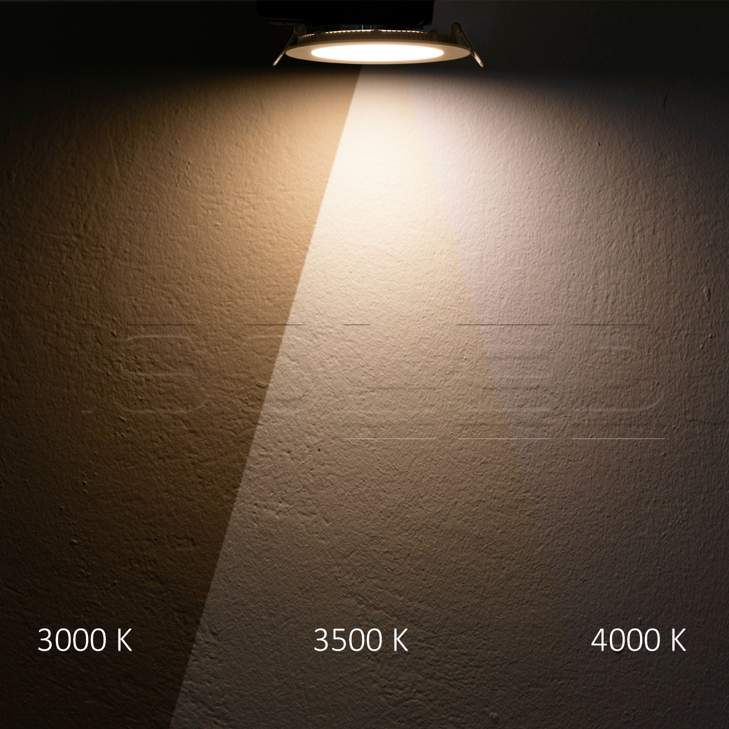 ISOLED LED Downlight blendungsreduziert 25W rund DN170 CRI90 Switch 3000|3500|4000K dimmbar