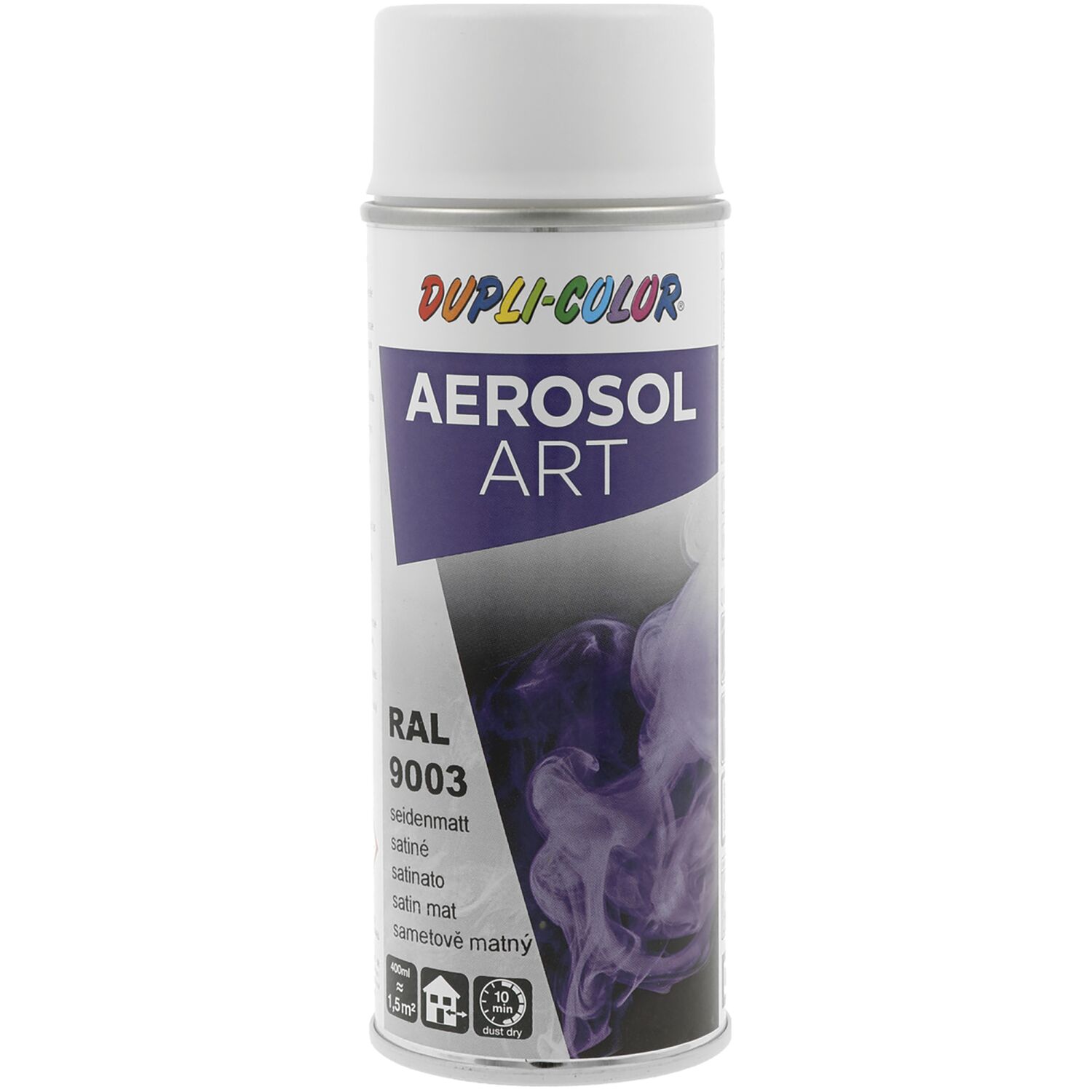 Dupli-Color Lackspray Aerosol Art 400ml signalweiß seidenmatt / RAL 9003