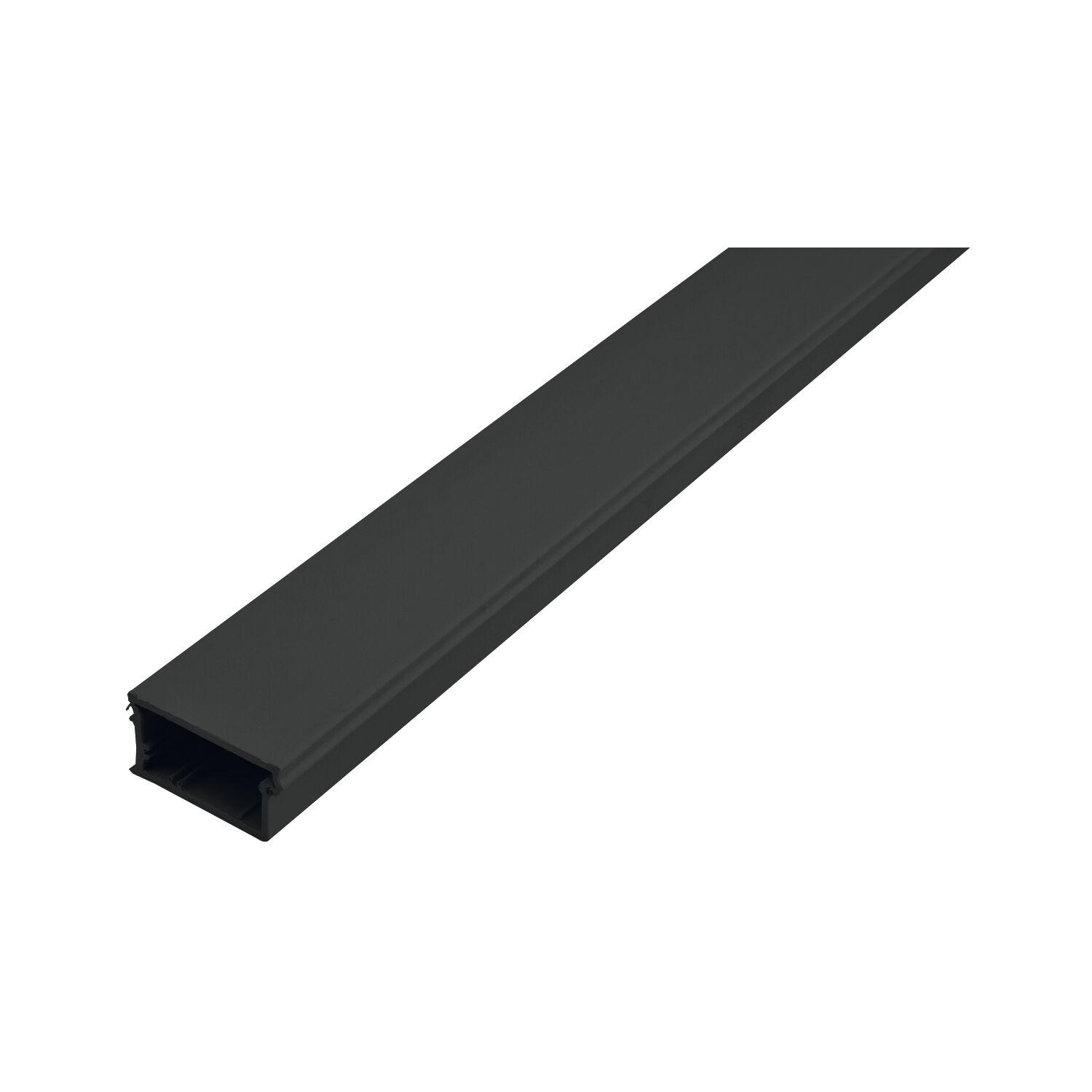 REHAU Abschlussleiste Breite 47mm Höhe 25mm Kunststoff schwarz