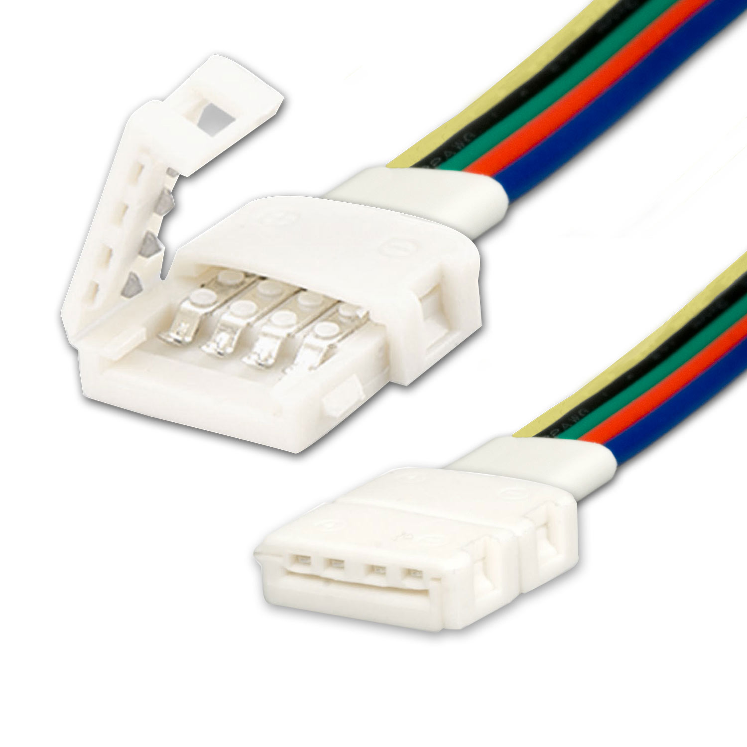 ISOLED Clip-Verbinder mit Kabel (max. 5A) C1512 für 5-pol. IP20 Flexstripes mit Breite 12mm Pitch >1