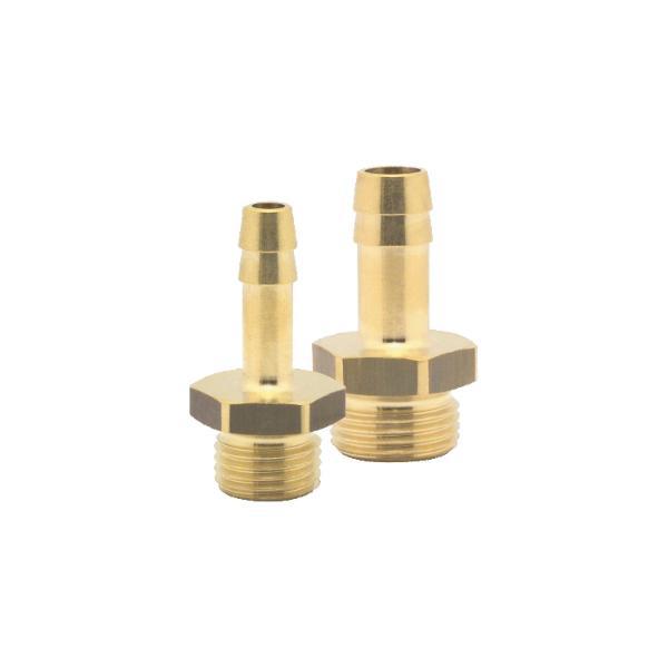Druckluft Einschraubtülle Messing mit AG 1/4" für 6 mm Schlauch Druckluft Einschraubtülle Messing mit AG 1/4" für 9 mm Schlauch