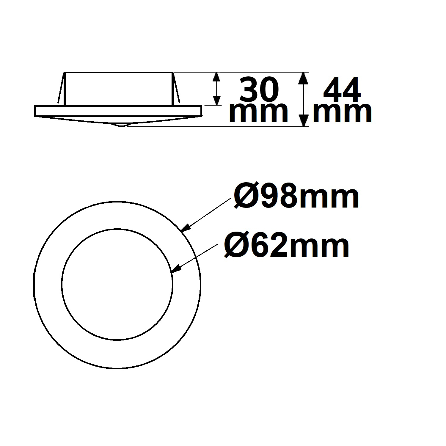 ISOLED DALI-2 Master PIR Einbau-Präsenzsensor weiß Erfassungsbereich 3m Versorgung via DALI-Bus Span
