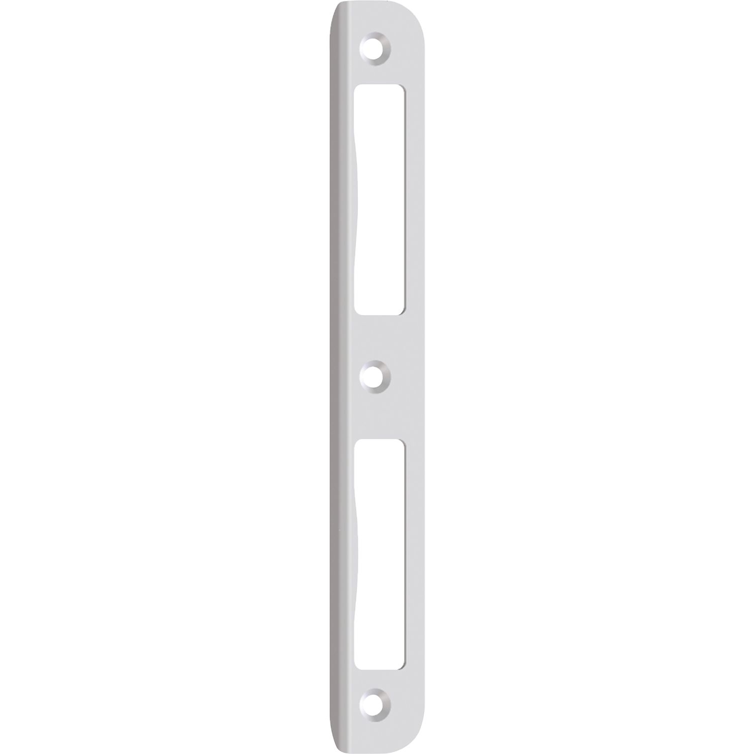 SAG Winkelschließblech R 10 rund Blindlappen 8 mm 1 WB 2492, Nickel- silber lackiert