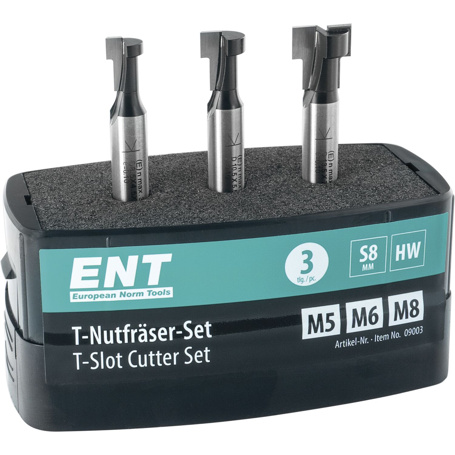 ENT Fräserkassette HW 3-teilig in Kunststoffbox