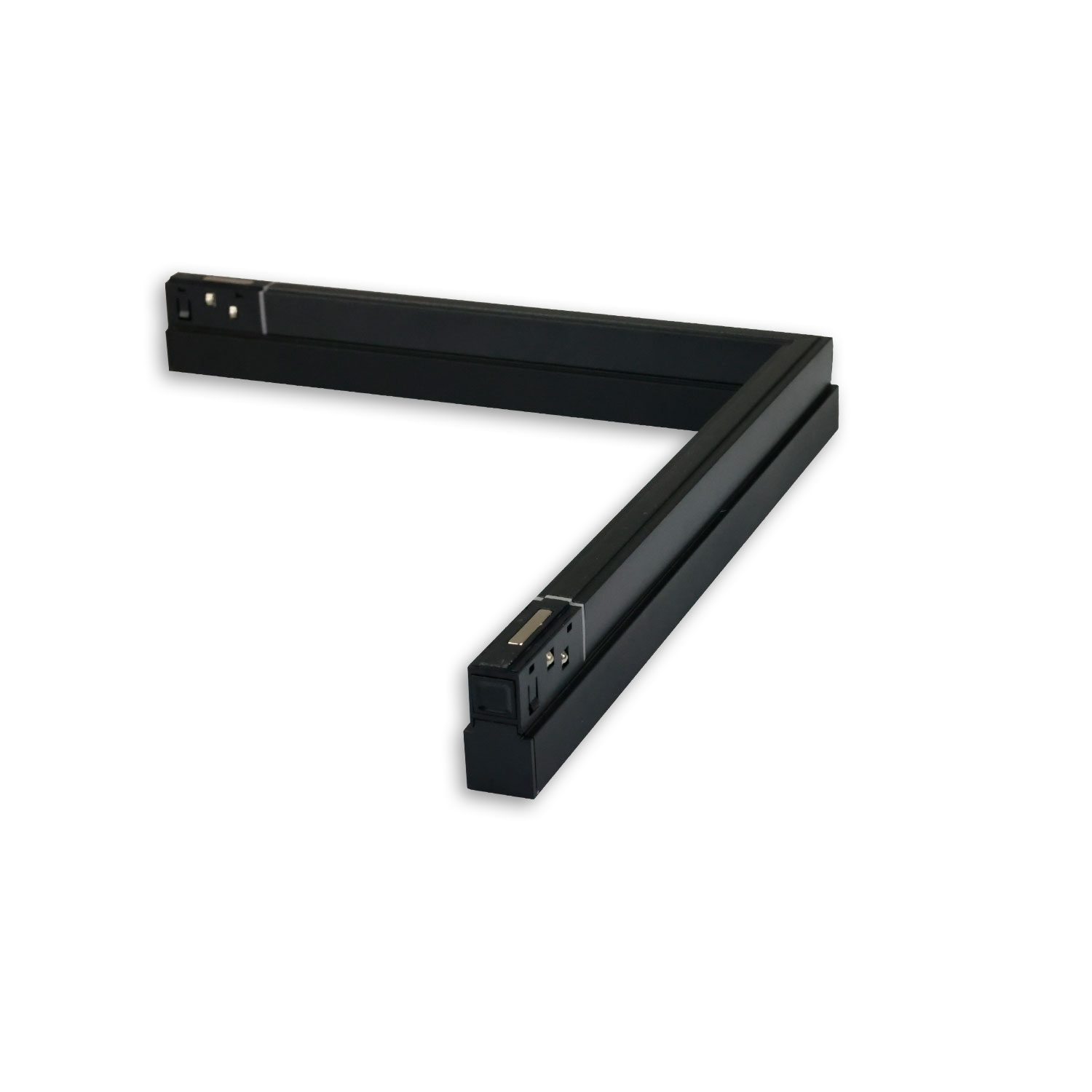 ISOLED Track48 Eckleuchte horizontal schwarz 20W 120° 48V DC 3000K,CRI90 Line+