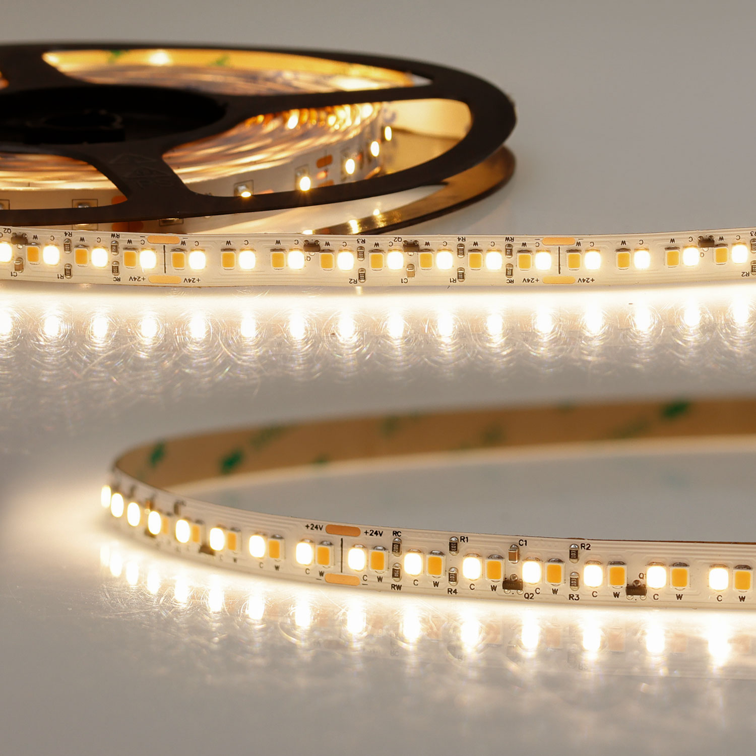 ISOLED LED CRI90 Sunset Dim-to-warm (via PWM) Flexband 24V DC 12W IP20 1800-3000K 224 LED/m
