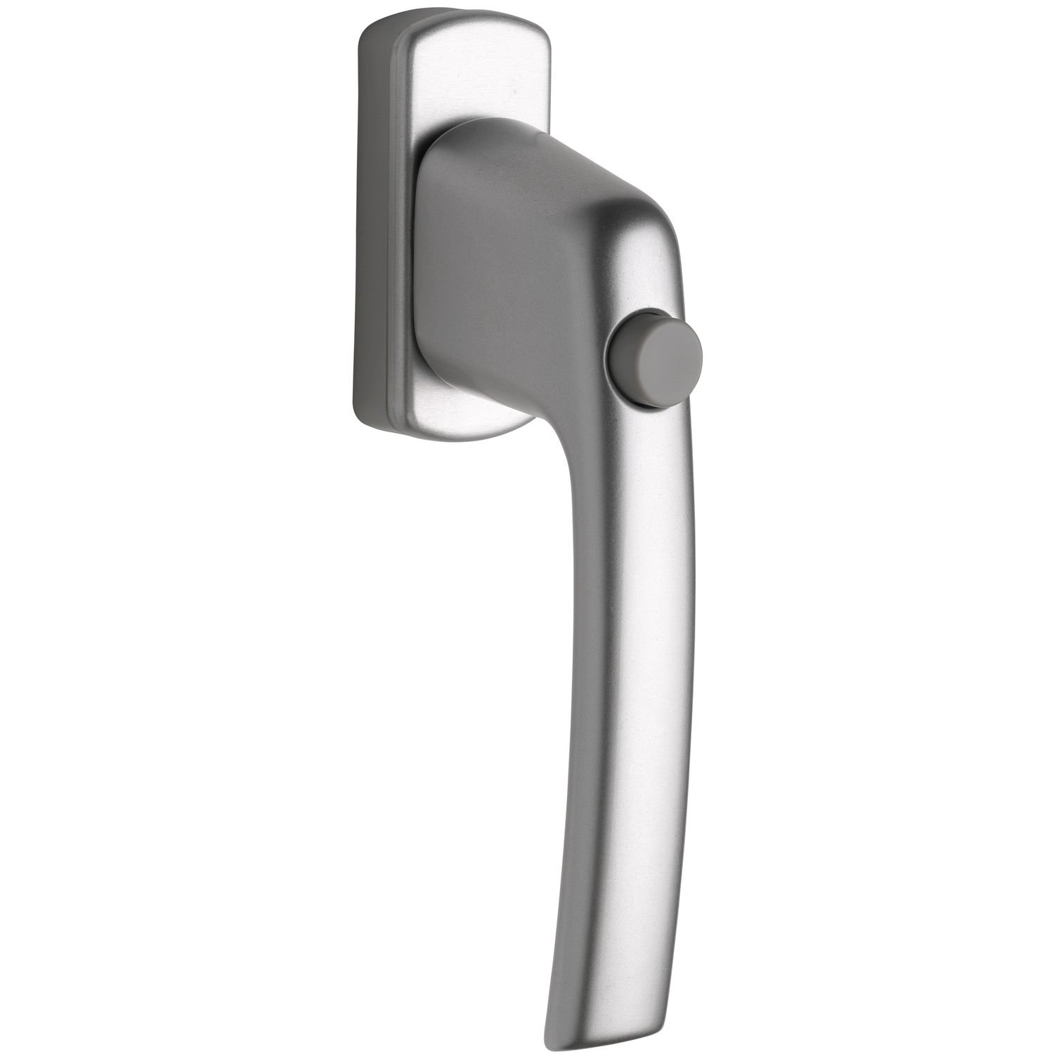Maco #55513 Fenstergriff HARMONY Sperrknopf und 45° Rasterung Vierkant 7x35 silber eloxiert