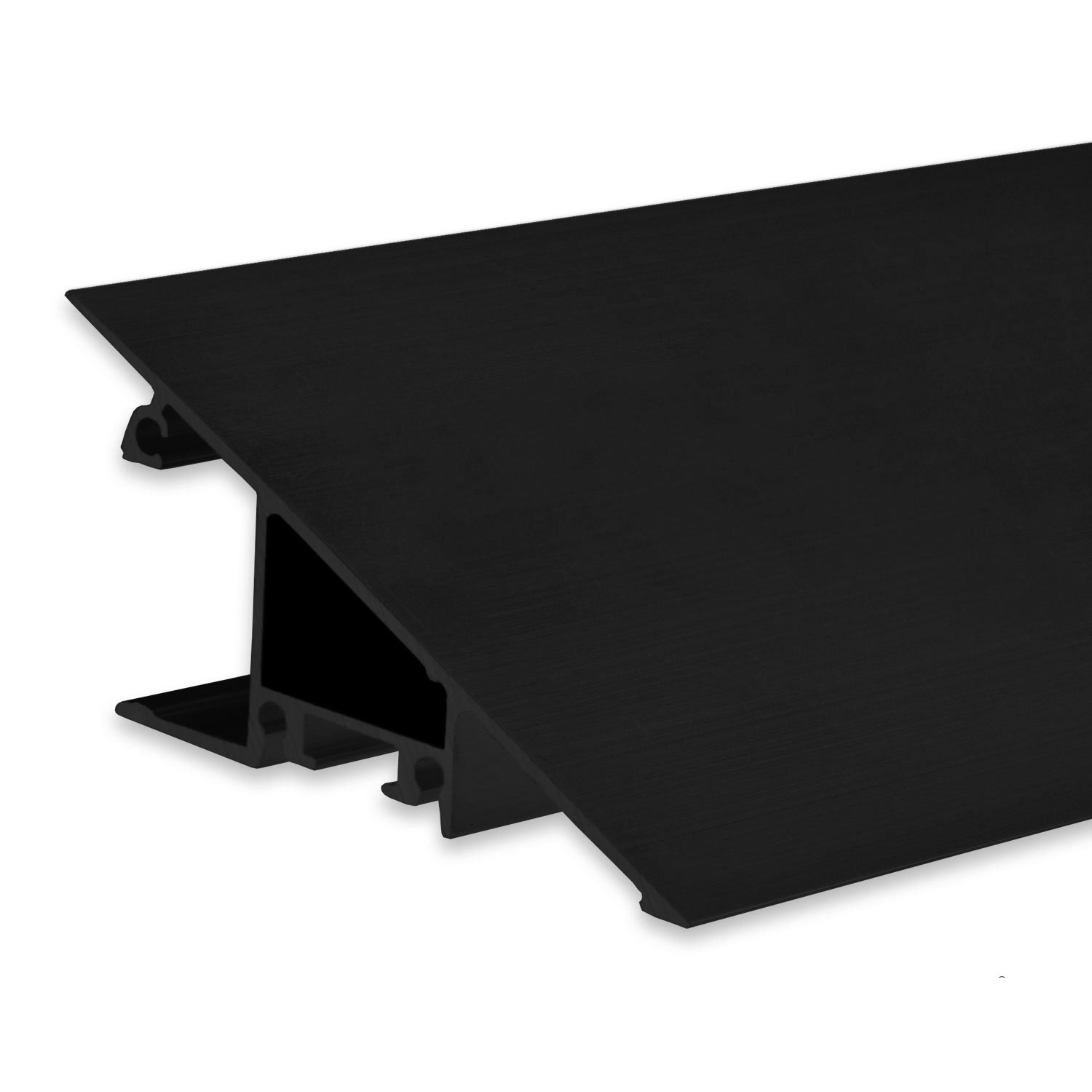 ISOLED LED Aufbauleuchtenprofil HIDE TRIANGLE Aluminium schwarz RAL 9005 200cm