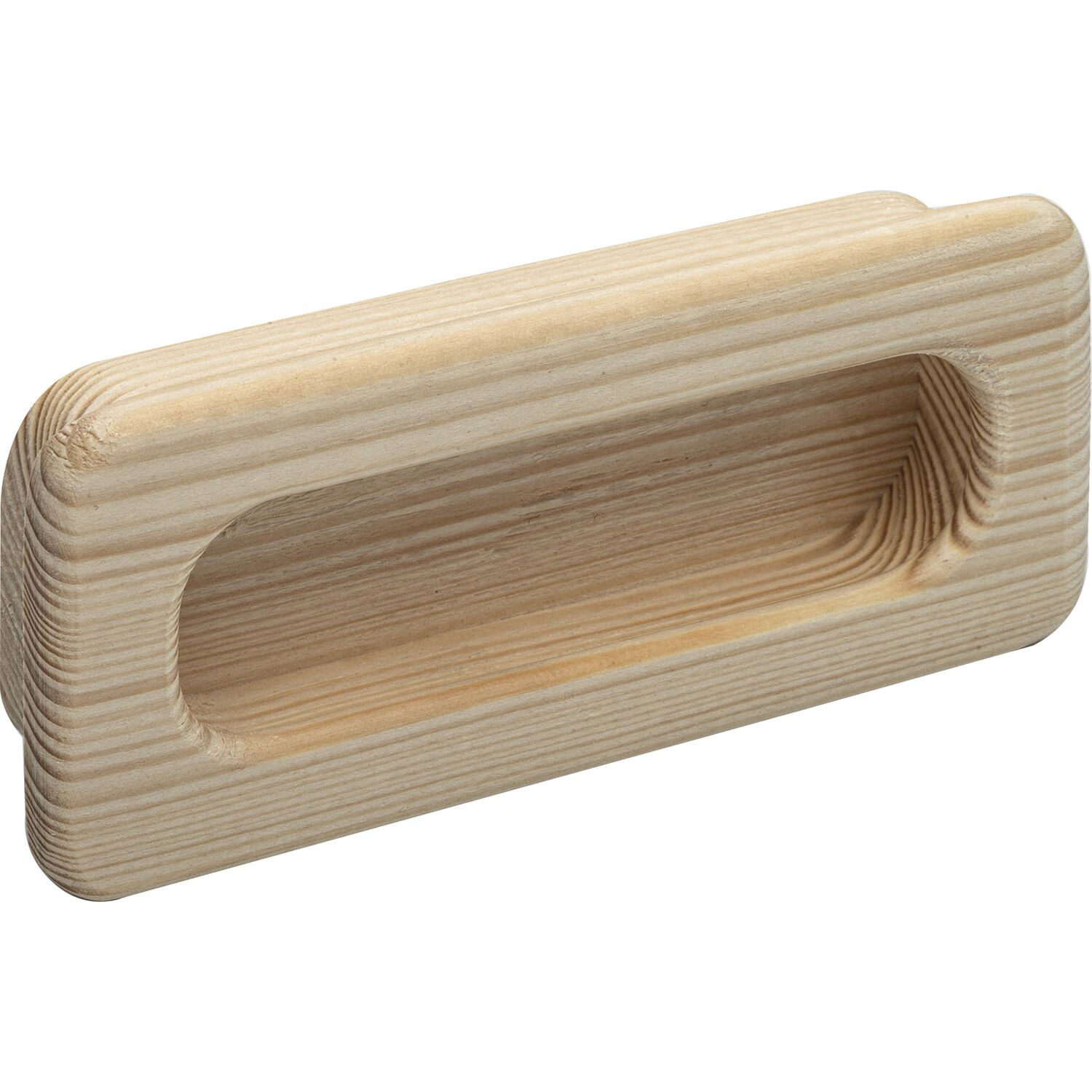 Alles im Griff Muschelgriff Cidras Breite 110mm Einlassmaß 102x42mm Fichte roh