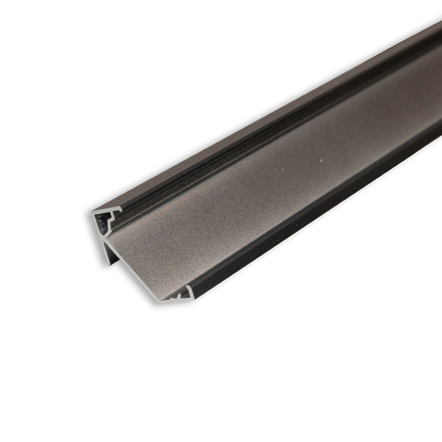 ISOLED LED Eckprofil CORNER18 Aluminium schwarz RAL9005 200cm