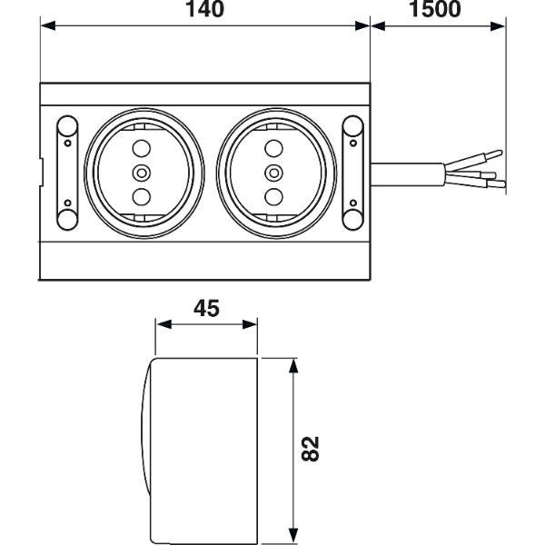 Elektra Energie-Box 3 230 V, mit 2 Steckdosen