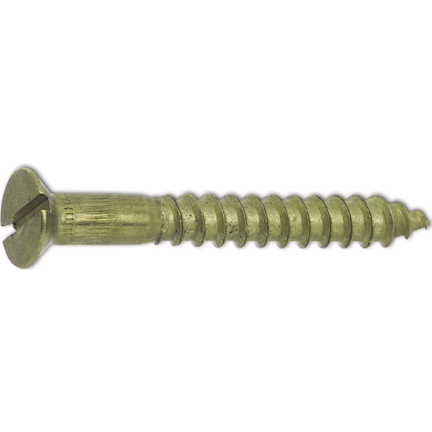 DIN97 3.0 x 20 Messing blank Holzschraube Senkkopf mit Schlitz (200 Stück)