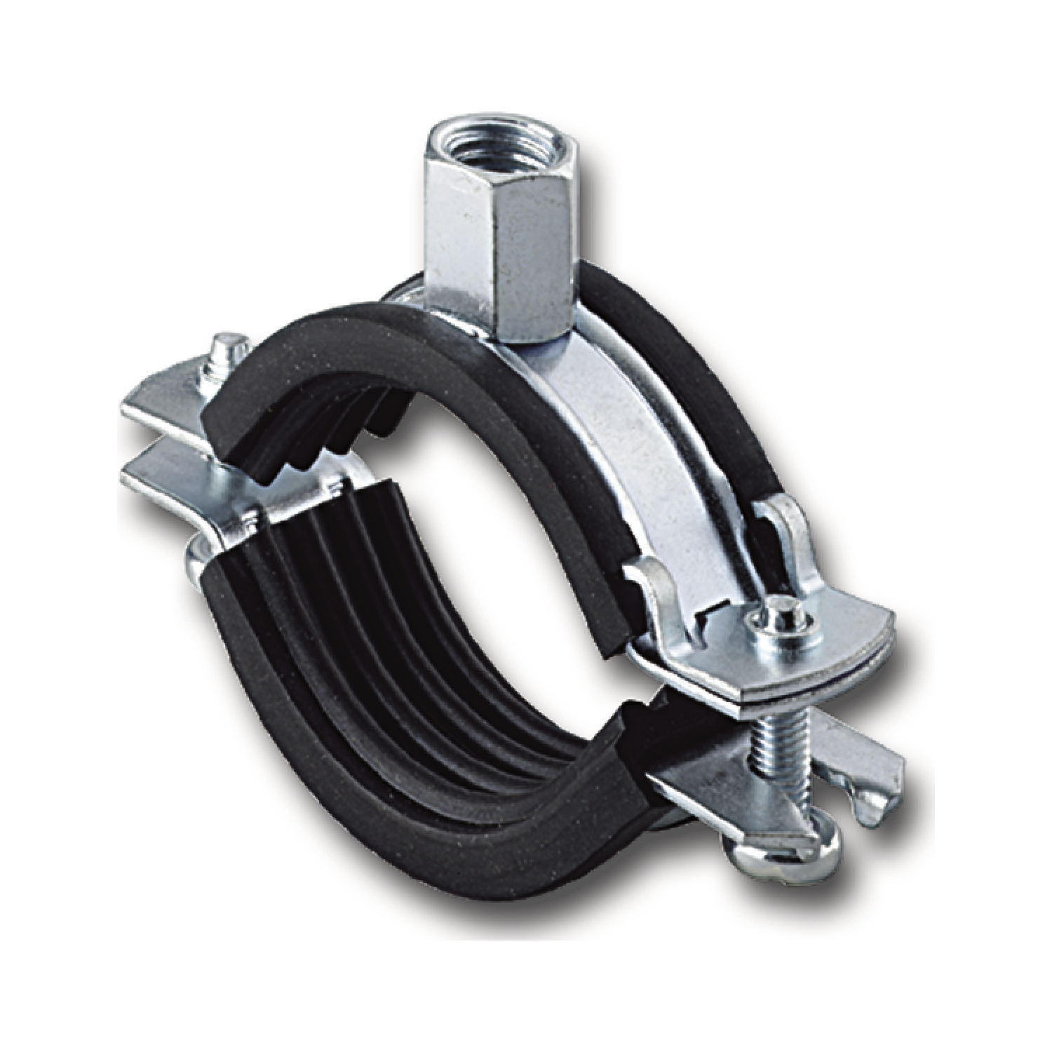 FISCHER FRS Spannbereich 133-141 mm M8/M10 Rohrschelle zweiteilig (10 Stück)