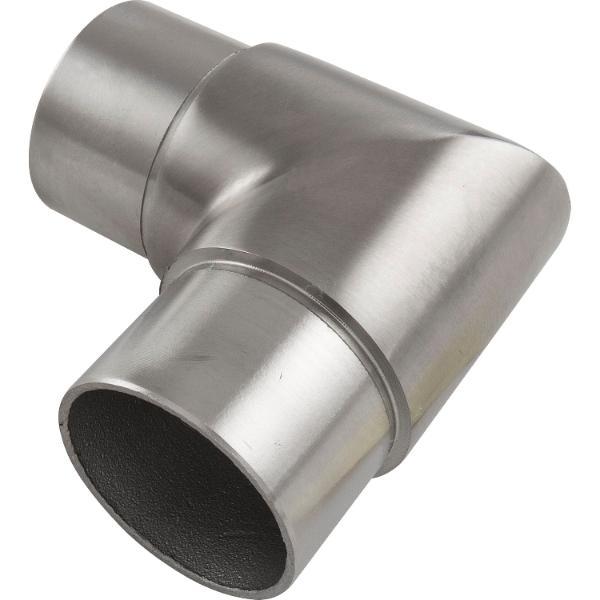 Economy Eckbogen 90° für Rohr ø 42,4 x 2,0 mm,Edelstahl geschliffen V2A