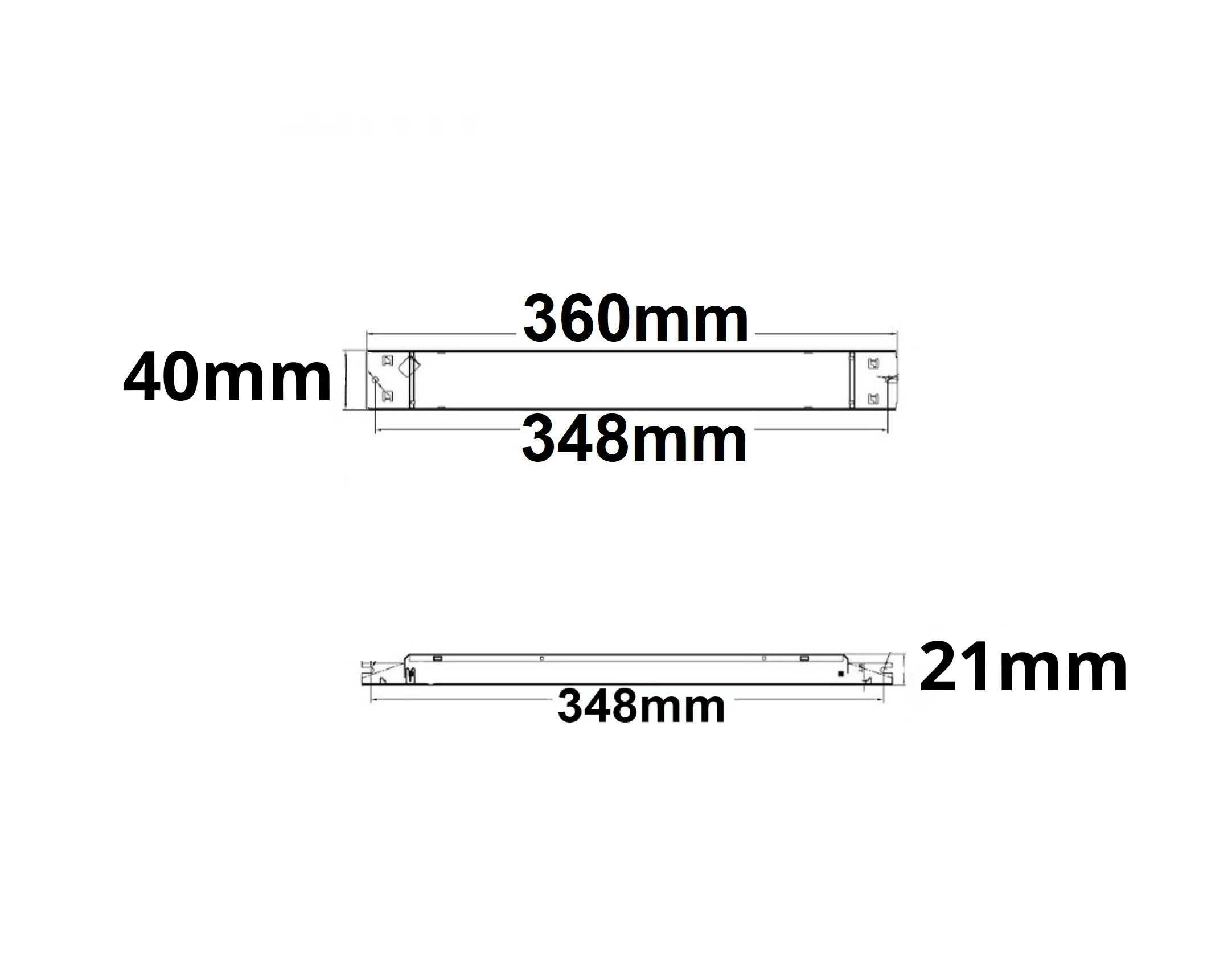 ISOLED LED Leuchten-Trafo 24V/DC 0-150W flach