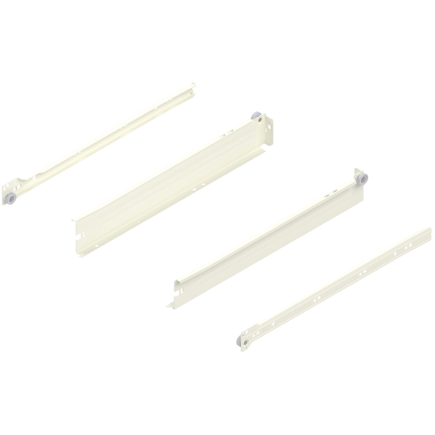 blum METABOX N Zarge 320 Schraubversion, Teilauszug, NL 400, cremeweiß