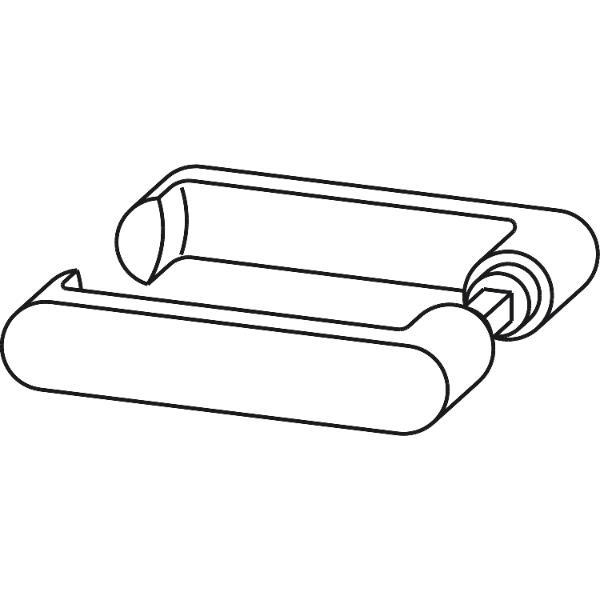 DORMA-Glas DORMA-Glas Drückerpaar 10.314, 8 mm, silber eloxiert