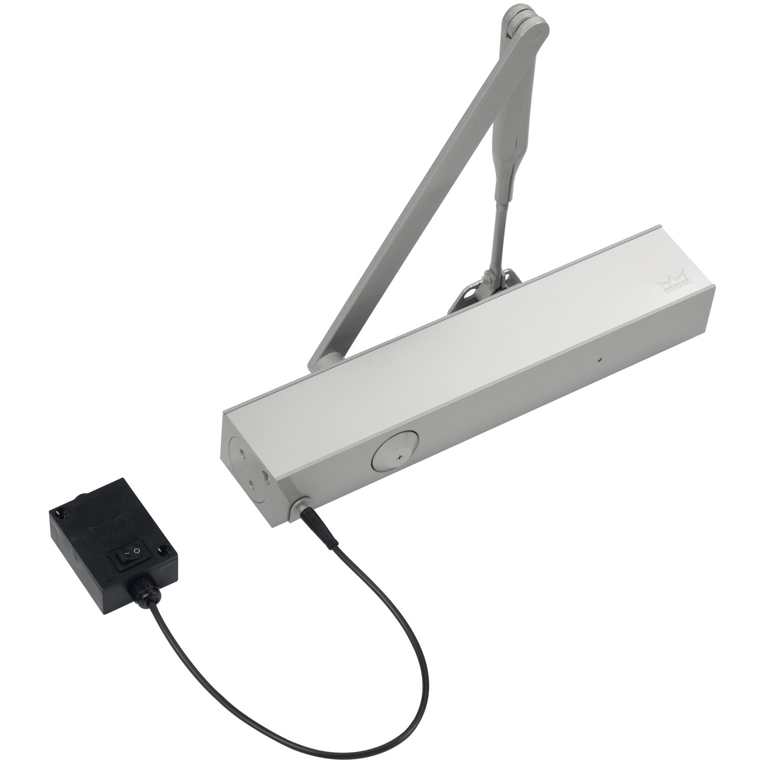 dormakaba Türschließer TS73 EMF, Freilaufgestänge, silber EN 5